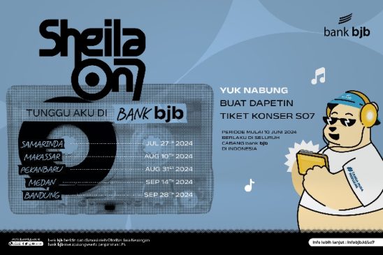 Segera Nabung di bank bjb, dan Dapatkan Tiket Konser Sheila On 7