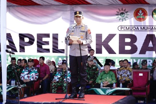 Kapolda Jabar Hadiri Apel Akbar KOKAM dan Deklarasi Penanganan Aset Muhammadiyah