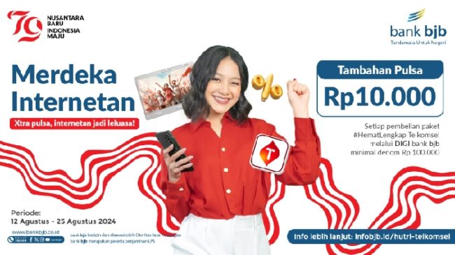 bank bjb Luncurkan Promo Tambahan Pulsa Jika Beli Paket Pakai DIGI