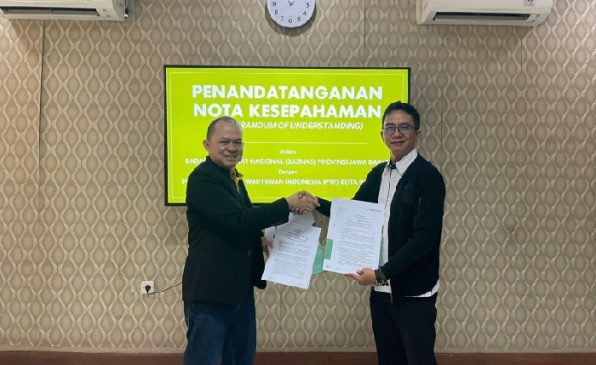 Tingkatkan Sinergitas, Baznas Jabar Tandatangani MoU dengan Pokja PWI Kota Bandung
