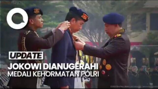 Presiden Jokowi Dianugerahi Medali Kehormatan Loka Praja Samrakshana Polri