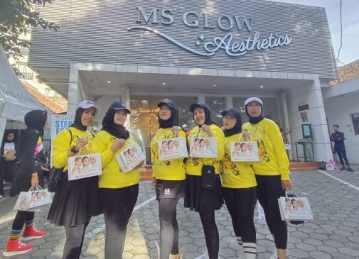Sebanyak 50 Peserta Ikuti Senam Sehat MS Glow Aesthetic Clinic Bandung
