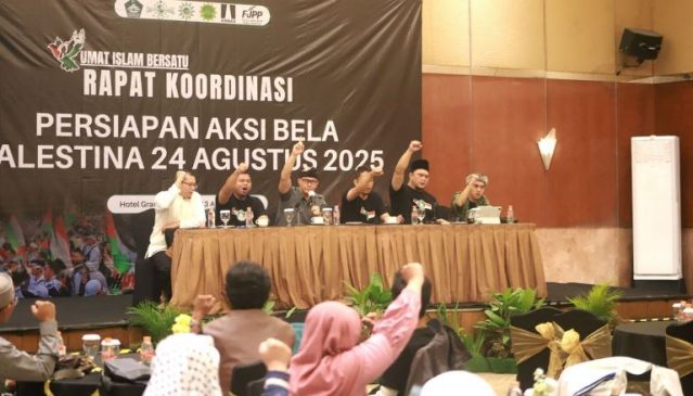 Rapat Persiapan Aksi Bela Palestina, Edwin Senjaya Ajak Seluruh Peserta Melaksanakan Aksi Secara Tertib, Bermasrtabat dan Selamat