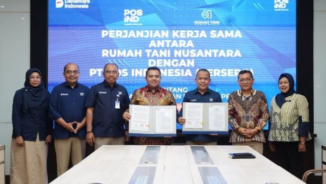 Pos Indonesia dan Rumah Tani Nusantara Jalin Kerja Sama Perkuat Rantai Pasok Pangan Nasional