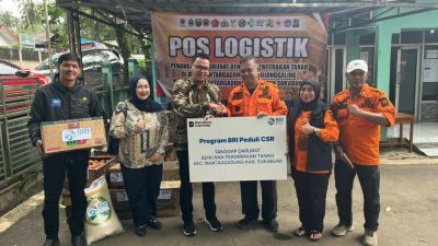 BRI Salurkan Bantuan Lanjutan bagi Korban Pergerakan Tanah di Bantargadung Sukabumi