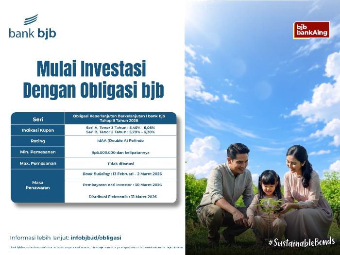 Lonjakan Minat ESG, bank bjb Kembali Rilis Sustainability Bond Tahap II 2026