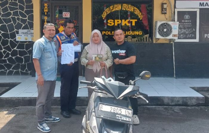Gerak Cepat Polisi, Sepeda Motor Warga yang Hilang Dua Bulan Berhasil Ditemukan dan Dikembalikan