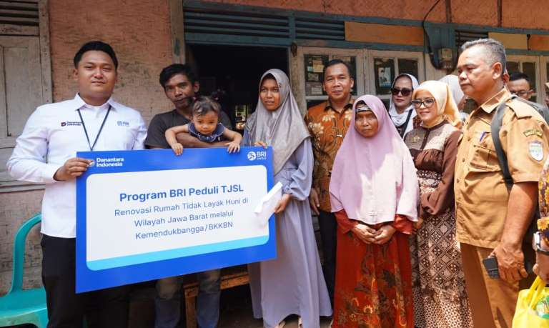 BRI Peduli Renovasi Rumah Keluarga Risiko Stunting di Ciamis