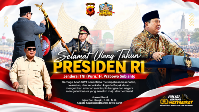Kapolda Jabar Sampaikan Ucapan Ulang Tahun ke-75 untuk Presiden Prabowo Subianto
